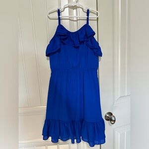 Girls Rare Edition blue dress size 12
